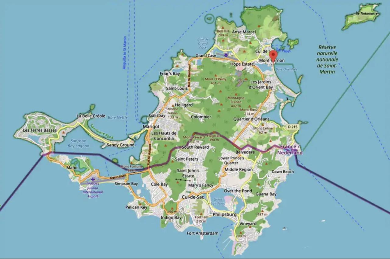 Front Line Unit 520 Ft2 - 48 M2, On Second Floor, Stunning Ocean View Apartment Cul de Sac ภายนอก รูปภาพ